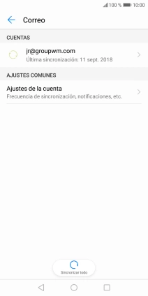 Pulsa Ajustes de la cuenta.