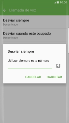 Introduce +34600132000 y pulsa HABILITAR.