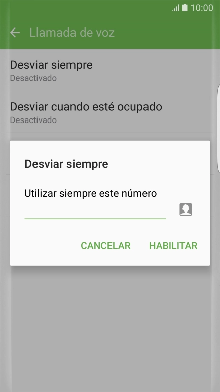 Introduce +34600132000 y pulsa HABILITAR.