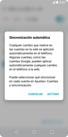 Si activas la función, pulsa ACTIVAR.