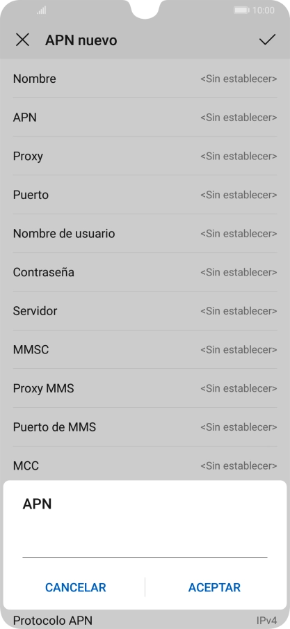 Introduce airtelwap.es y pulsa ACEPTAR.