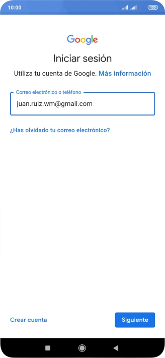 Pulsa Siguiente.