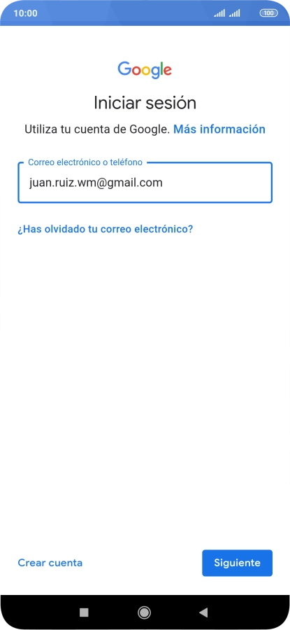 Pulsa Siguiente.