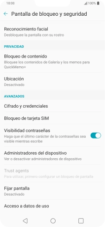 Pulsa Bloqueo de tarjeta SIM.