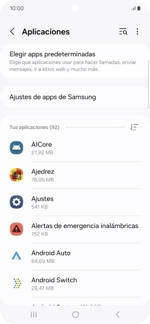 Pulsa la app deseada.