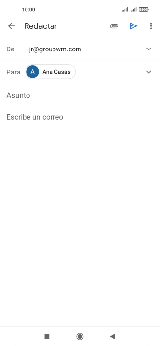 Pulsa Asunto e introduce el asunto deseado.