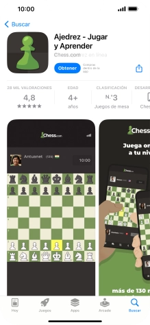 Pulsa Obtener y sigue las indicaciones de la pantalla para instalar la app.