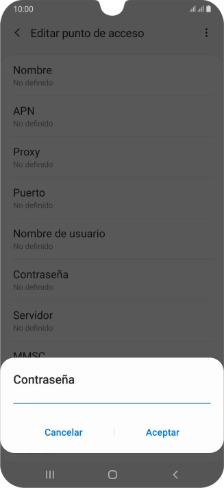 Introduce wap125 y pulsa Aceptar.