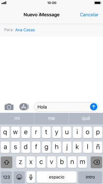 Pulsa el icono de enviar.