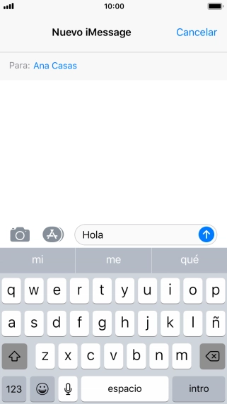 Pulsa el icono de enviar.