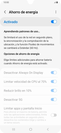Pulsa la tecla de inicio para terminar y regresar a la pantalla de inicio.