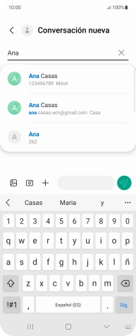 Pulsa el contacto deseado.
