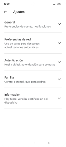Pulsa Preferencias de red.