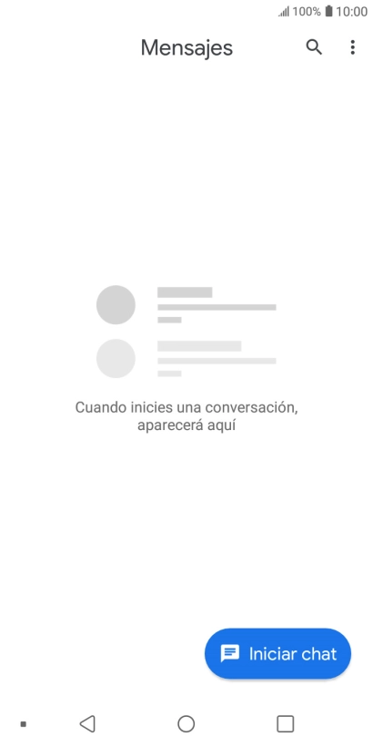 Pulsa Iniciar chat.