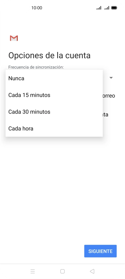 Pulsa el ajuste deseado.