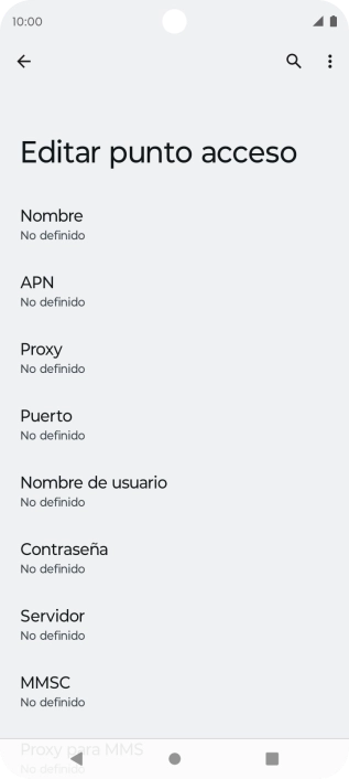 Pulsa Nombre.