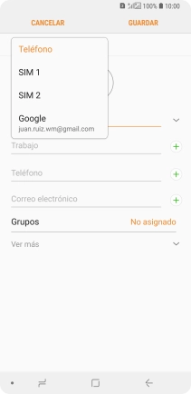 Pulsa Teléfono.