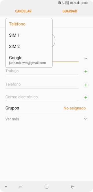 Pulsa Teléfono.