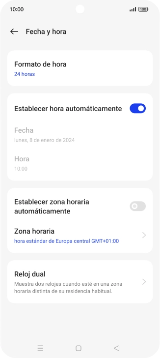 Pulsa el indicador junto a 