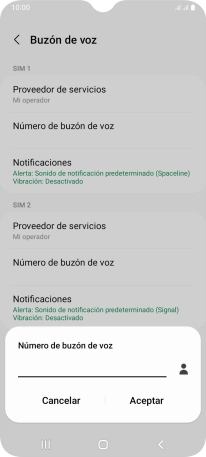 Introduce 22177 y pulsa Aceptar.