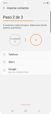 Pulsa Teléfono.