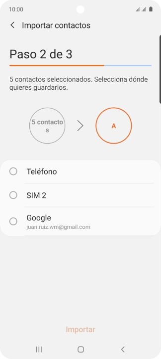 Pulsa Teléfono.
