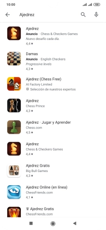 Pulsa la app deseada.
