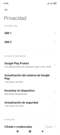 Pulsa la tarjeta SIM deseada.