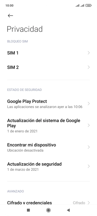 Pulsa la tarjeta SIM deseada.