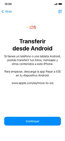 Para transferir contenido a tu teléfono, tienes que haber instalado la app 