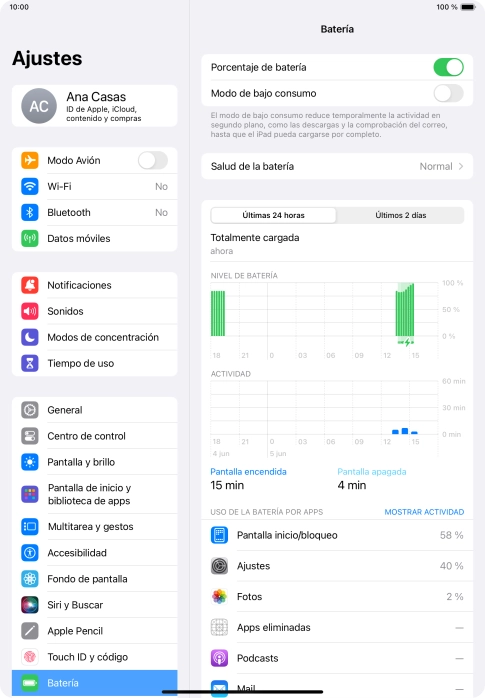Pulsa el indicador junto a 