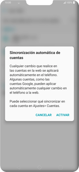 Si activas la función, pulsa ACTIVAR.