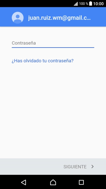 Pulsa Contraseña e introduce la contraseña de tu cuenta de Google.