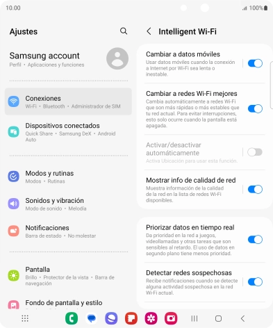Pulsa el indicador junto a 