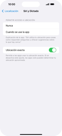 Pulsa el ajuste deseado para activar o desactivar la función.