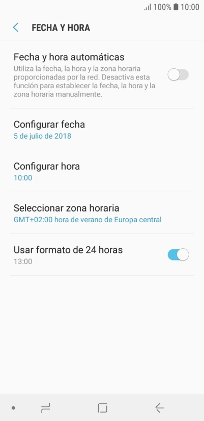 Pulsa el indicador junto a 