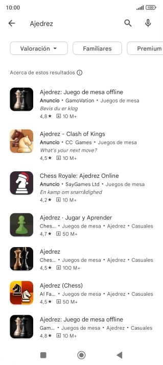 Pulsa la app deseada.