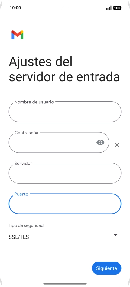 Pulsa Siguiente.