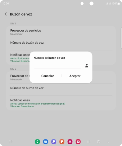 Introduce 22177 y pulsa Aceptar.
