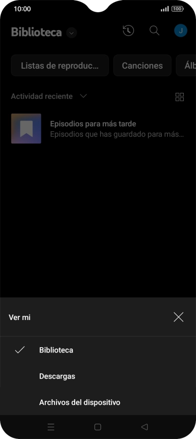 Pulsa la categoría deseada.