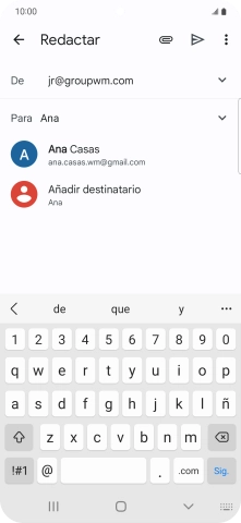 Pulsa el contacto deseado.