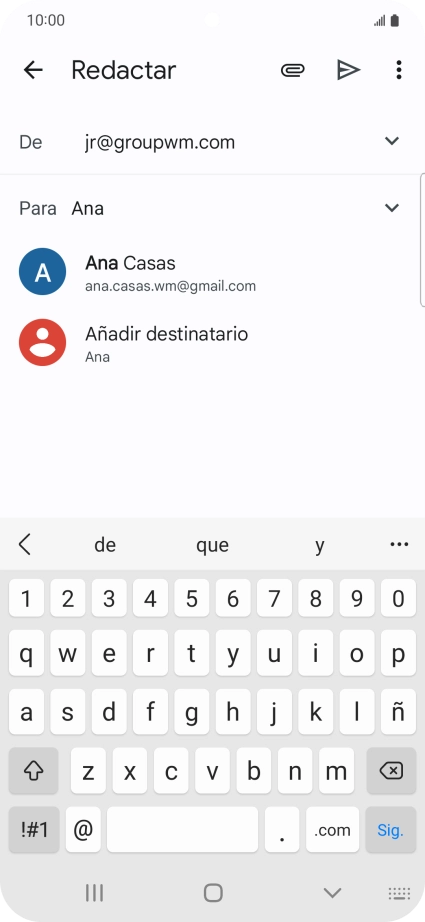 Pulsa el contacto deseado.