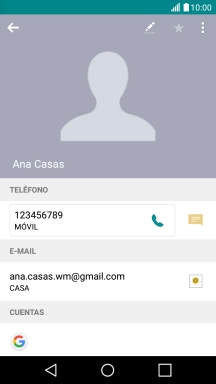 Pulsa el número de teléfono.