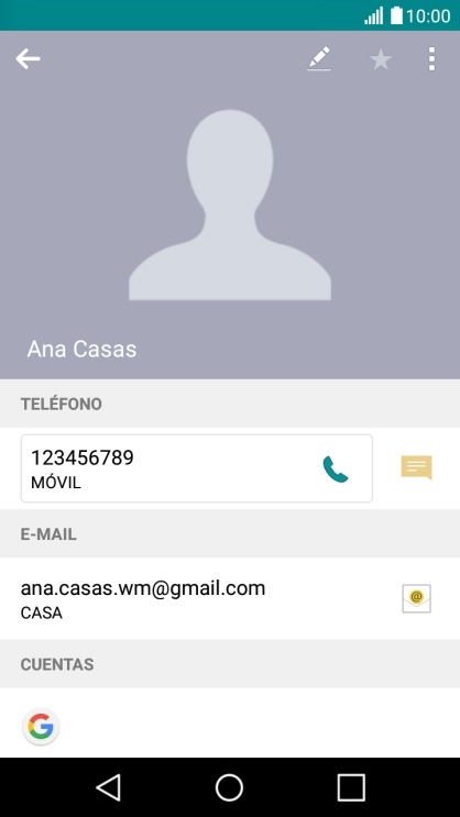 Pulsa el número de teléfono.