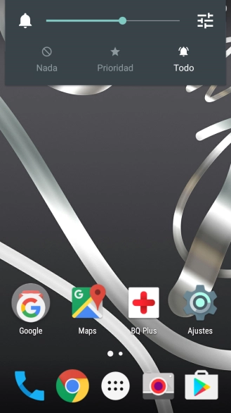 Pulsa Nada para activar el modo silencioso.