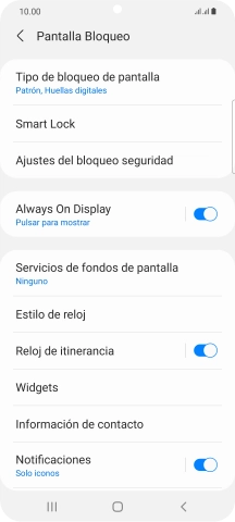 Pulsa Tipo de bloqueo de pantalla e introduce el código de seguridad extra que has creado anteriormente.