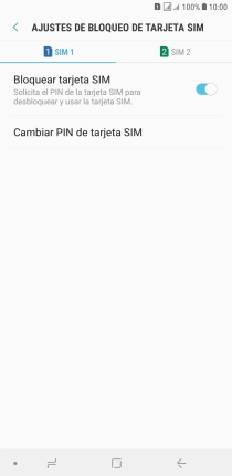 Pulsa la tarjeta SIM deseada.