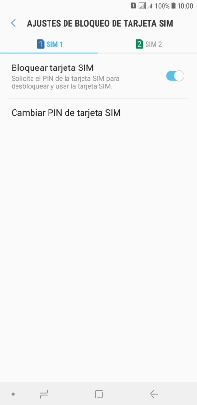 Pulsa la tarjeta SIM deseada.