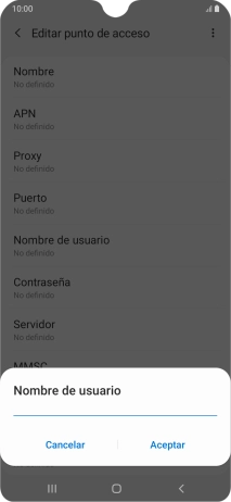 Introduce wap@wap y pulsa Aceptar.