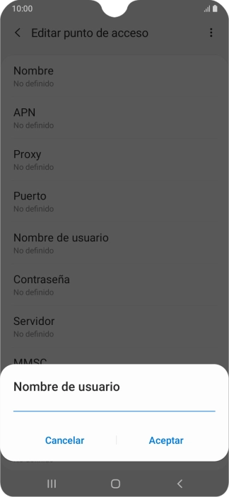 Introduce wap@wap y pulsa Aceptar.